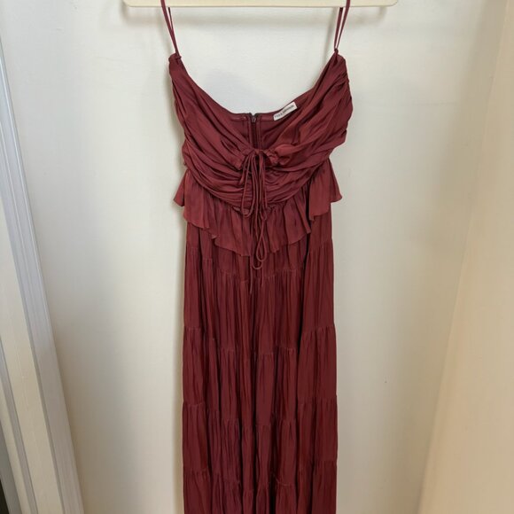 Ulla Johnson Evanthe Cocktail Dress Terracotta Size 6 - Picture 2 of 4